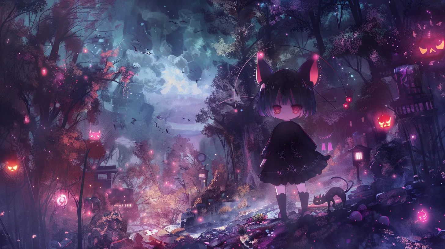 kuromi wallpapers, wallpaper style, 4K  16:9