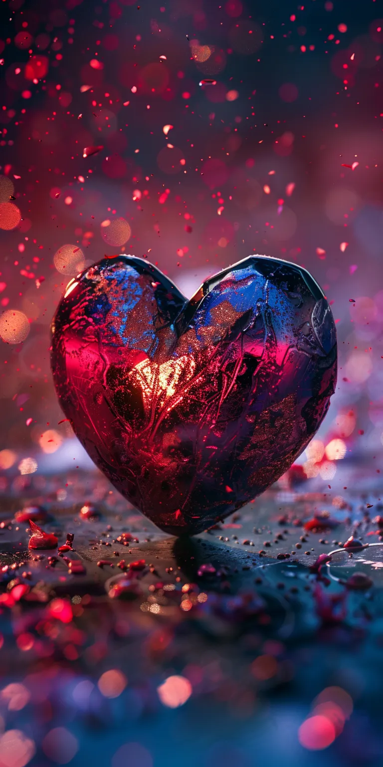 heart background images, wallpaper style, 4K  1:2