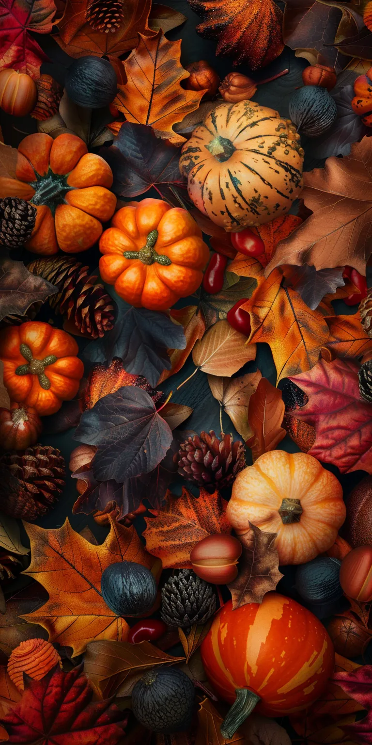 thanksgiving background, wallpaper style, 4K  1:2