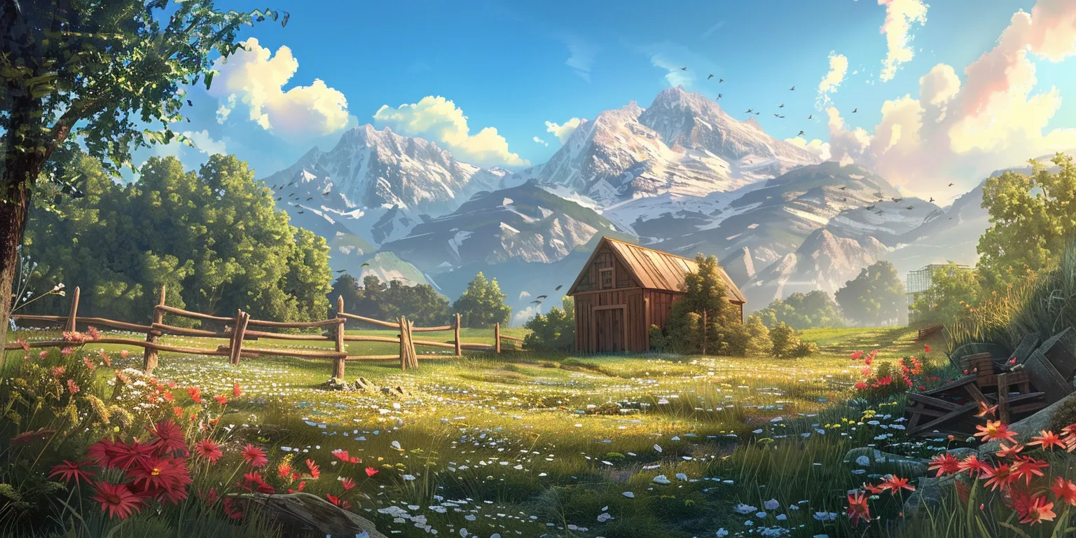 country wallpaper 3840x1080, valley, landscape, country, evergarden