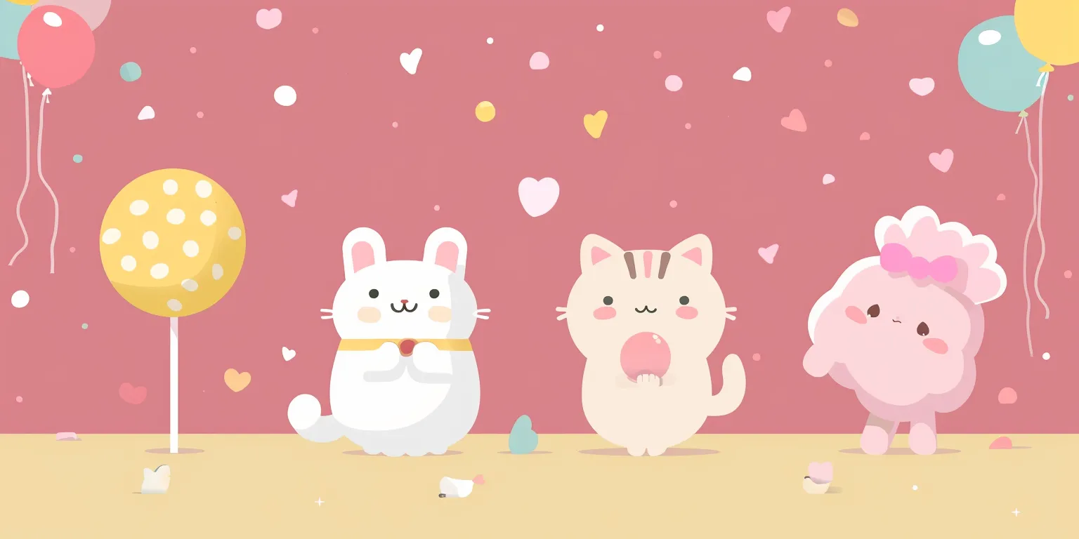 kawaii wallpapers for ipad, wallpaper style, 4K  2:1