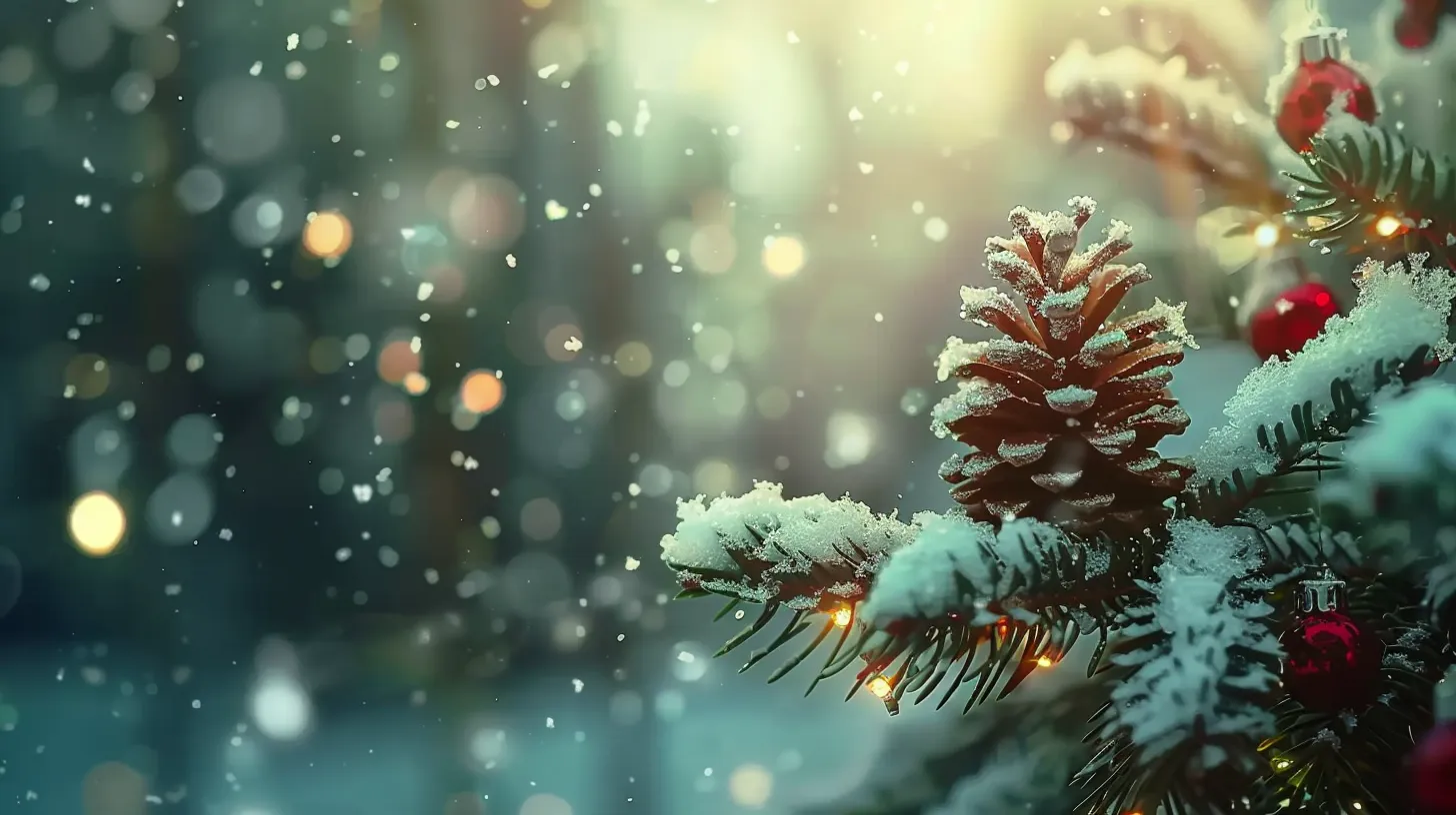 christmas background music, wallpaper style, 4K  16:9