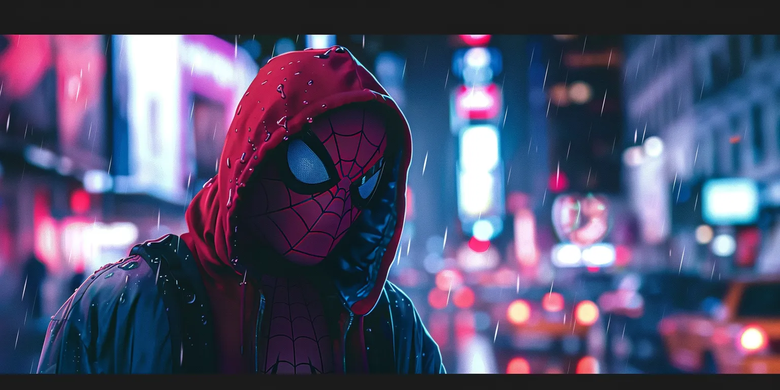 spider man background, wallpaper style, 4K  2:1