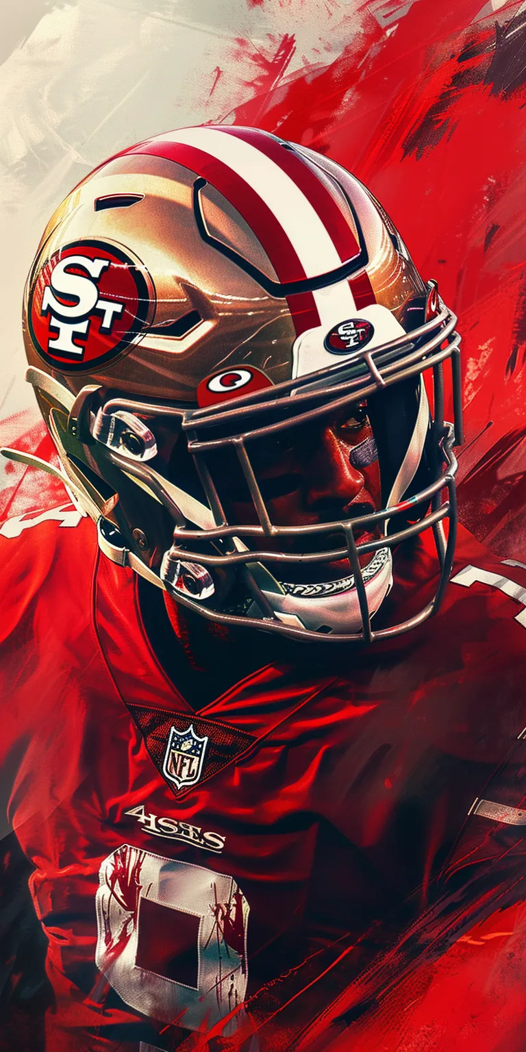 49ers wallpaper, style, 4K  1:2