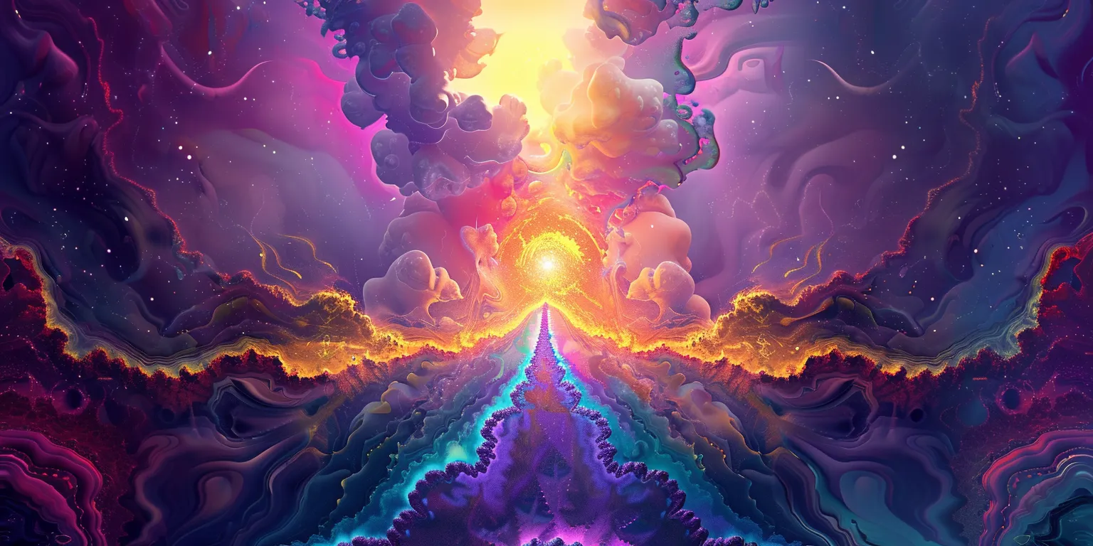 trippy wallpaper aura, psychedelic, wall, om, universe