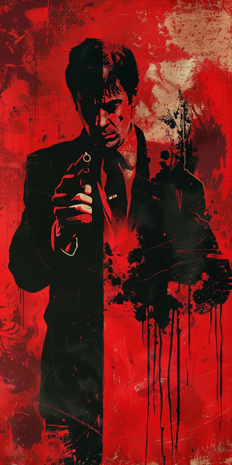 scarface wallpaper aesthetic, style, 4K  1:2