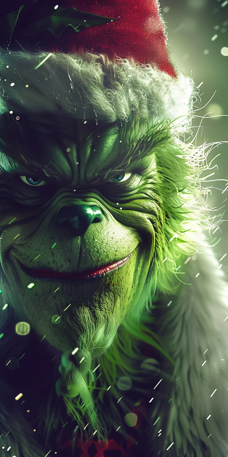 christmas background iphone grinch, wallpaper style, 4K  1:2