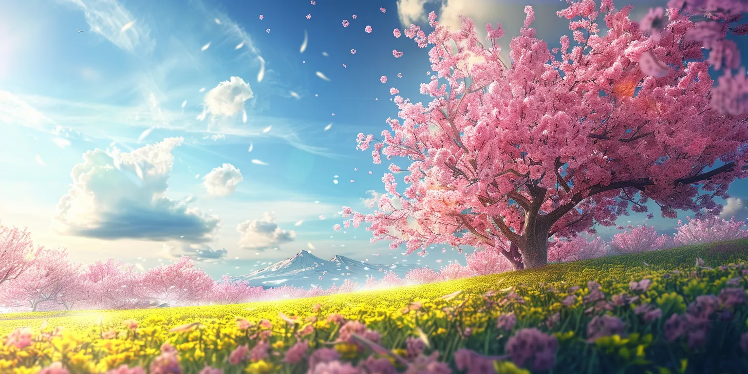 spring wallpapers for computer, wallpaper style, 4K  2:1