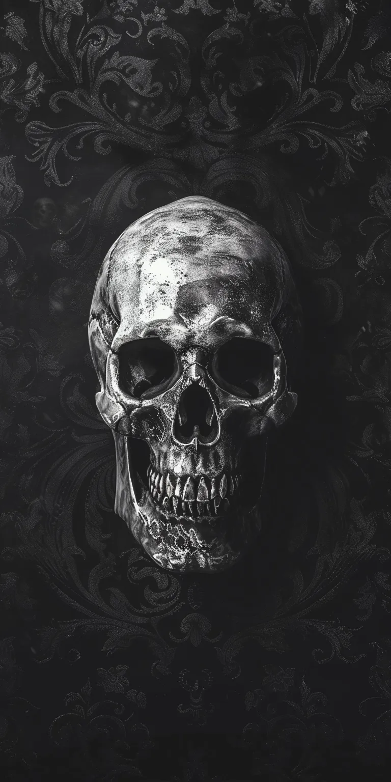 skull wallpaper skull, cover, hollow, skeleton, wall