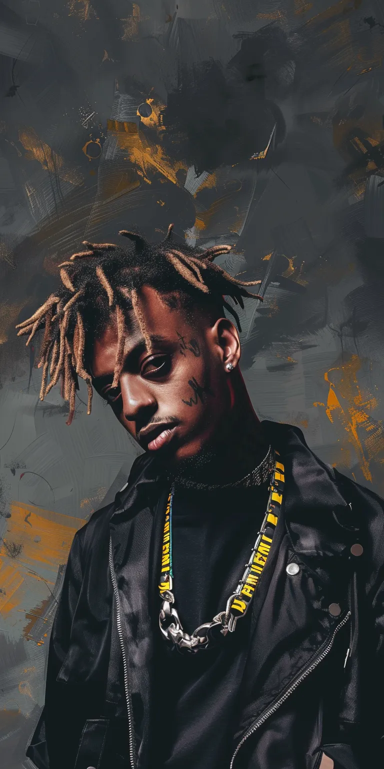 juice wrld wallpaper, wallpaper style, 4K  1:2