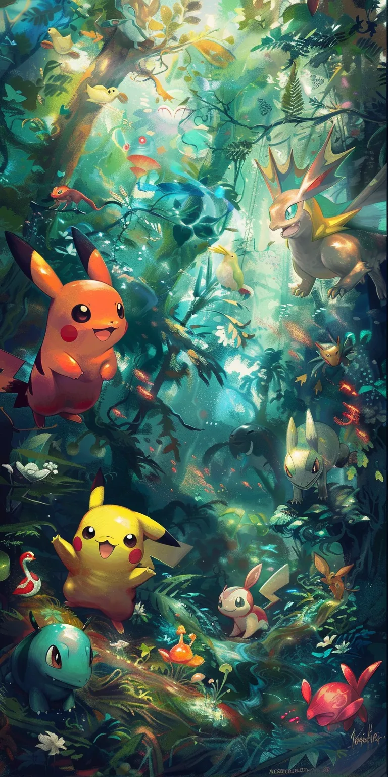 pokemon background wallpaper, wallpaper style, 4K  1:2