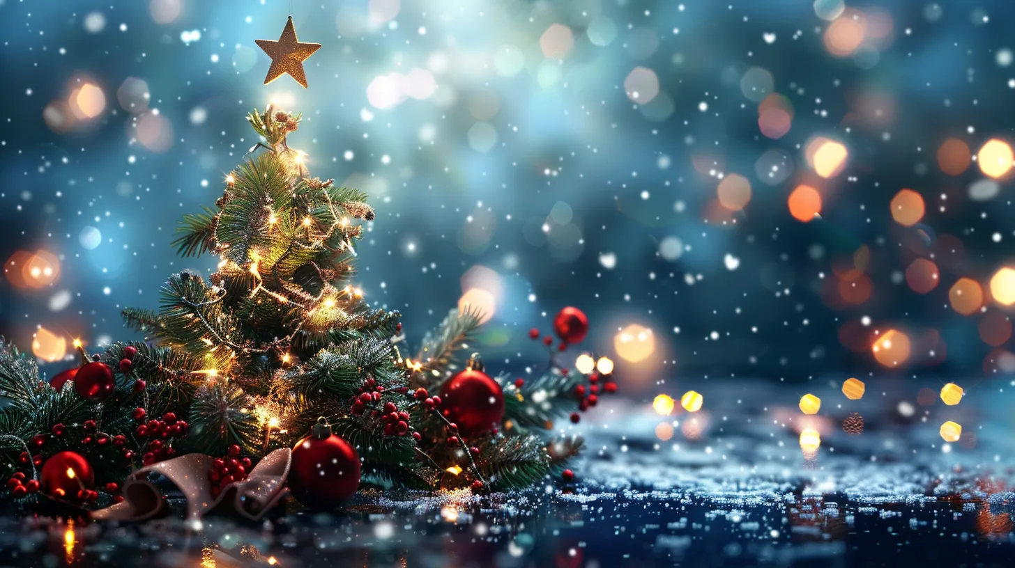 christmas background, wallpaper style, 4K  16:9