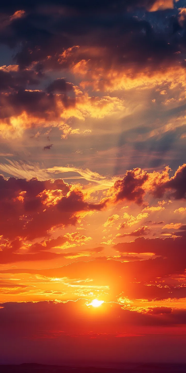 sunset background iphone, wallpaper style, 4K  1:2
