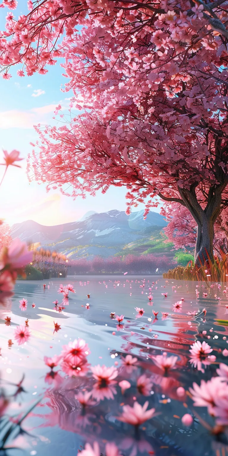 spring wallpapers for computer, wallpaper style, 4K  1:2