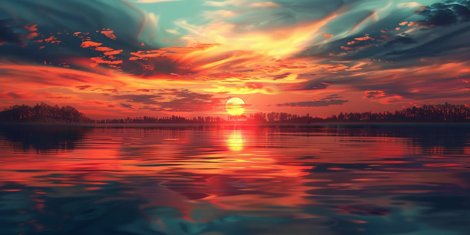 sunset background wallpaper, wallpaper style, 4K  2:1