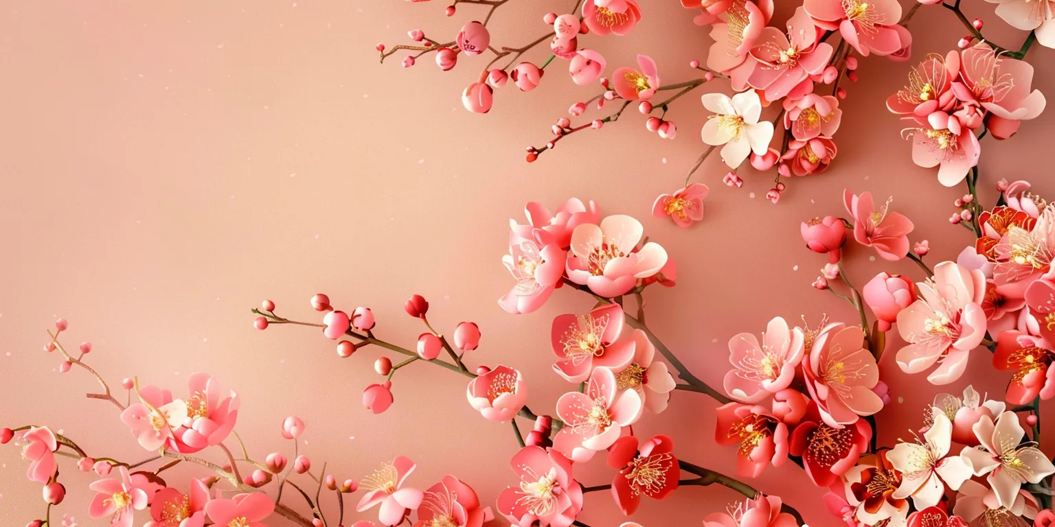 floral background blossom, spring, wall, flowers, sakura