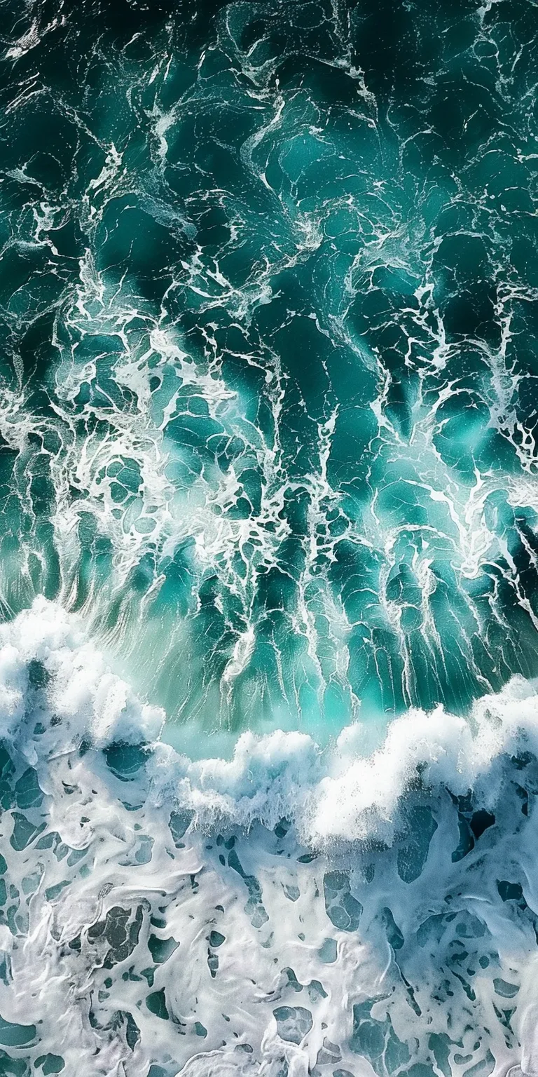 ocean wallpaper iphone, style, 4K  1:2