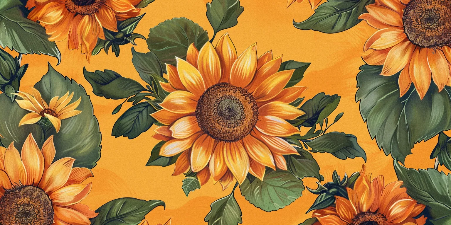 sunflower wallpaper sunflower, solar, wall, orange, wallpapers