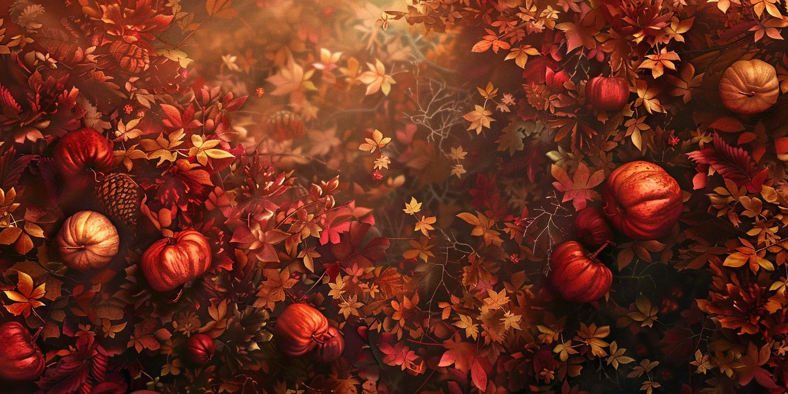 fall background, wallpaper style, 4K  2:1