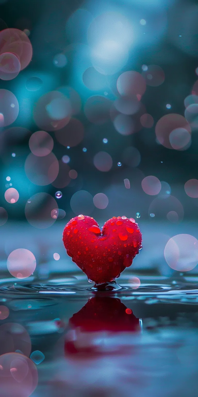 love wallpaper heart, hearts, wall, water, valentines