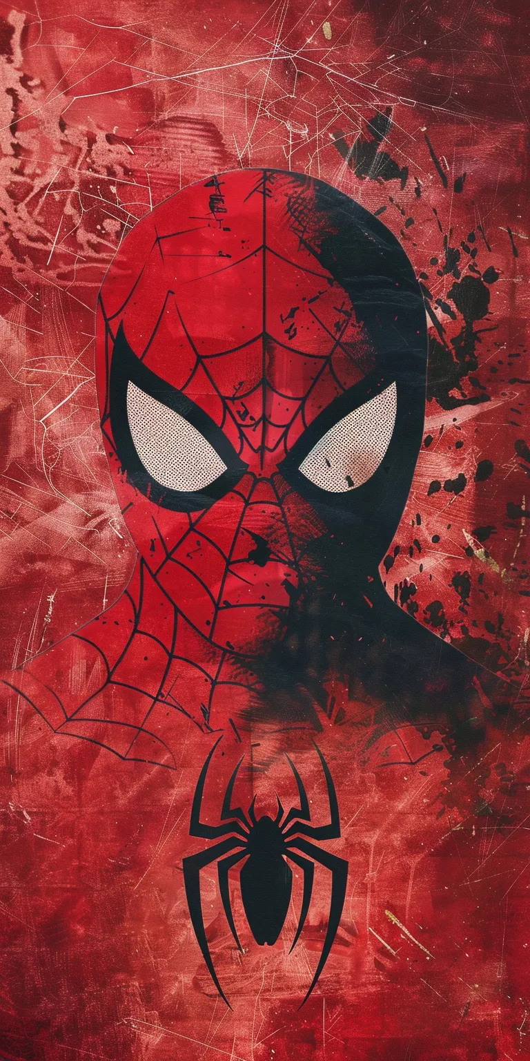spider man background aesthetic, wallpaper style, 4K  1:2