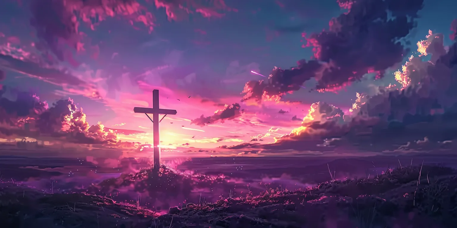 cross wallpaper aesthetic, style, 4K  2:1