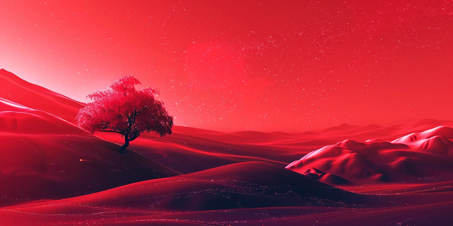 red wallpaper aesthetic, style, 4K  2:1