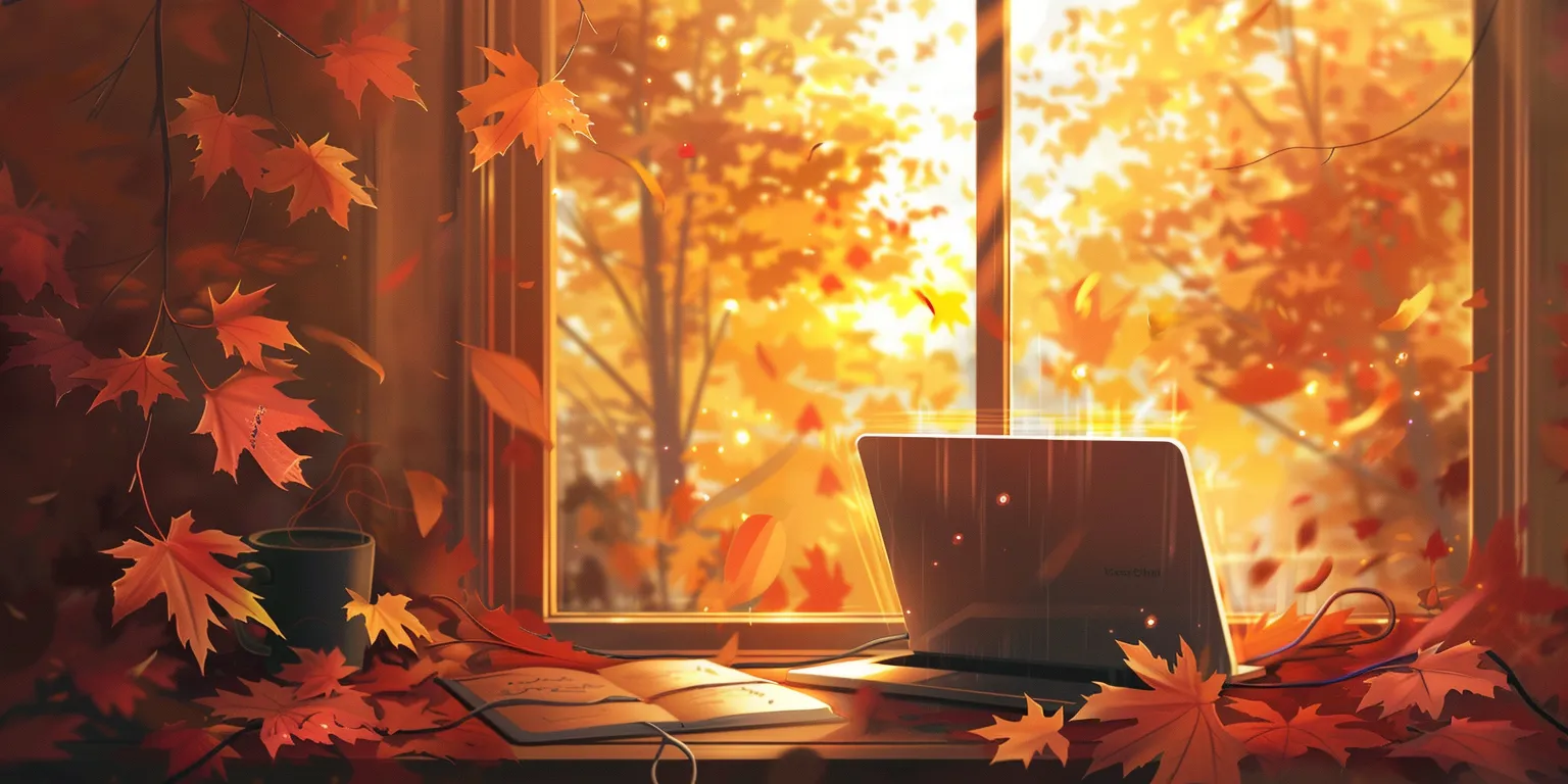 cute fall wallpaper laptop, style, 4K  2:1