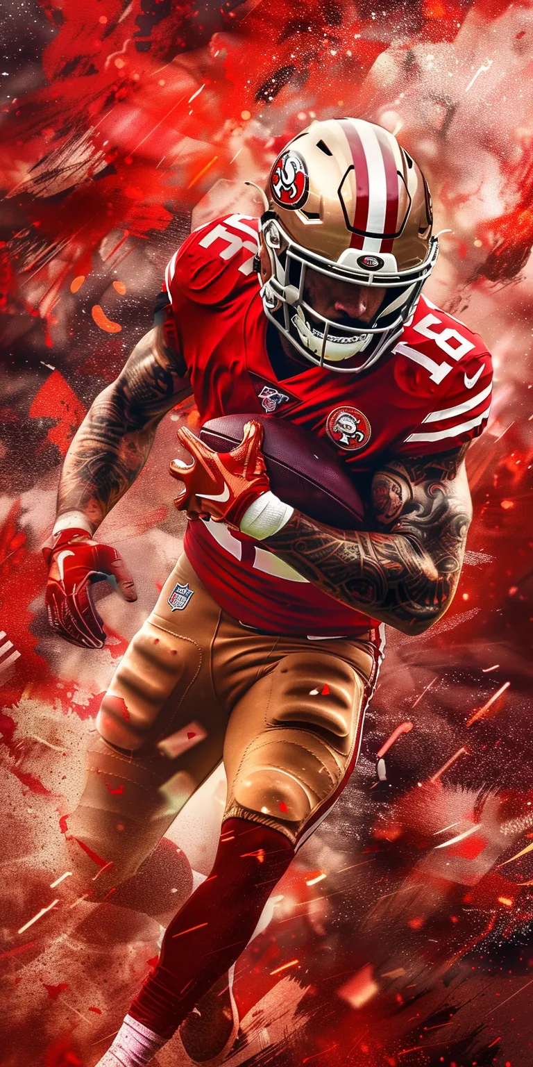 49ers wallpaper, style, 4K  1:2