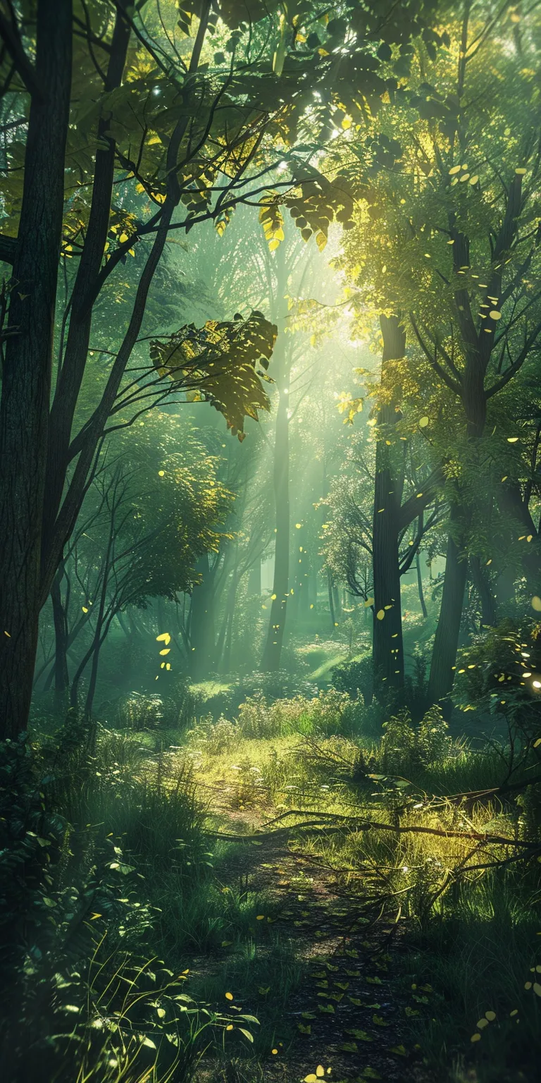 forest background, wallpaper style, 4K  1:2