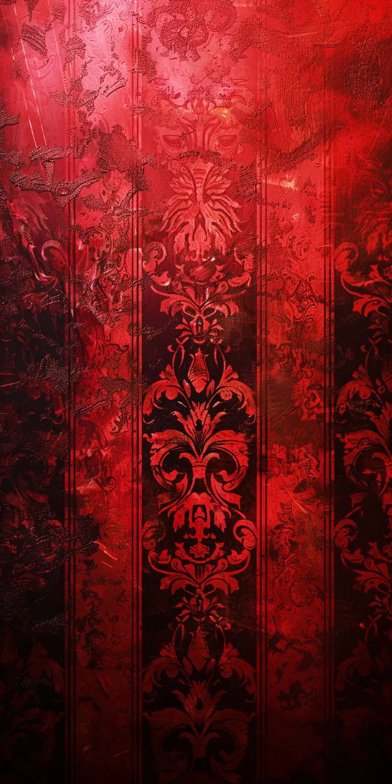 red wallpaper, wallpaper style, 4K  1:2
