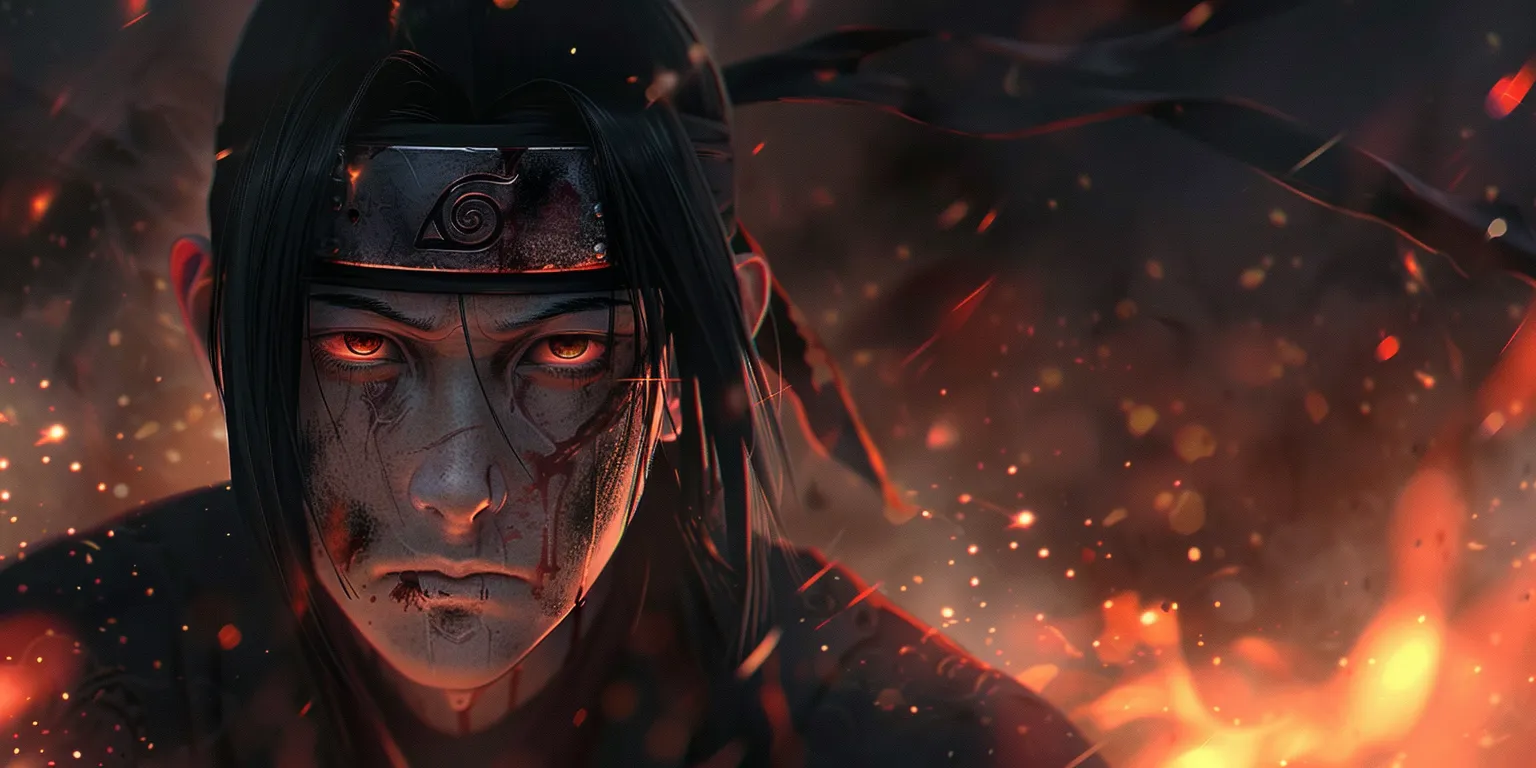 itachi wallpaper, style, 4K  2:1