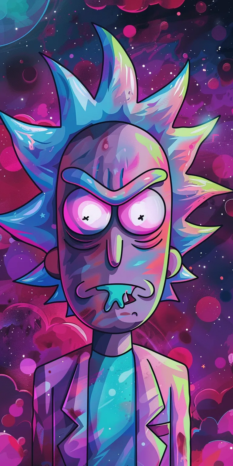 rick and morty wallpaper 4k, style, 4K  1:2