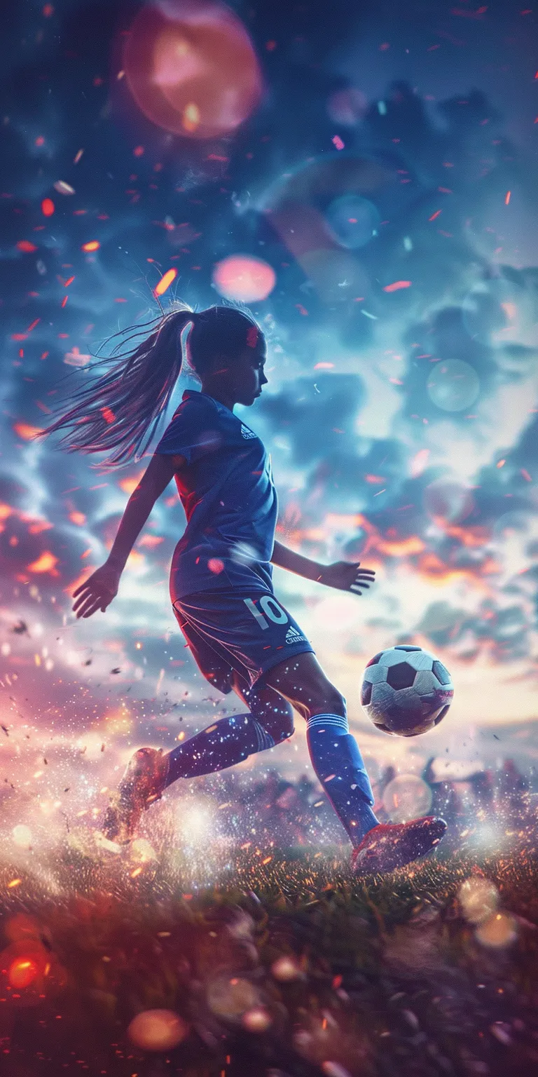 soccer wallpapers for girls, wallpaper style, 4K  1:2