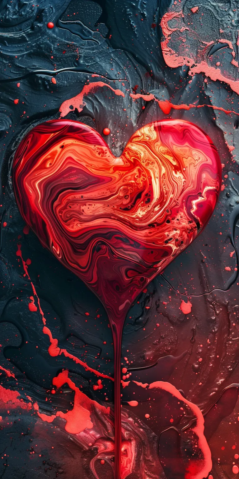 heart background wallpaper, wallpaper style, 4K  1:2