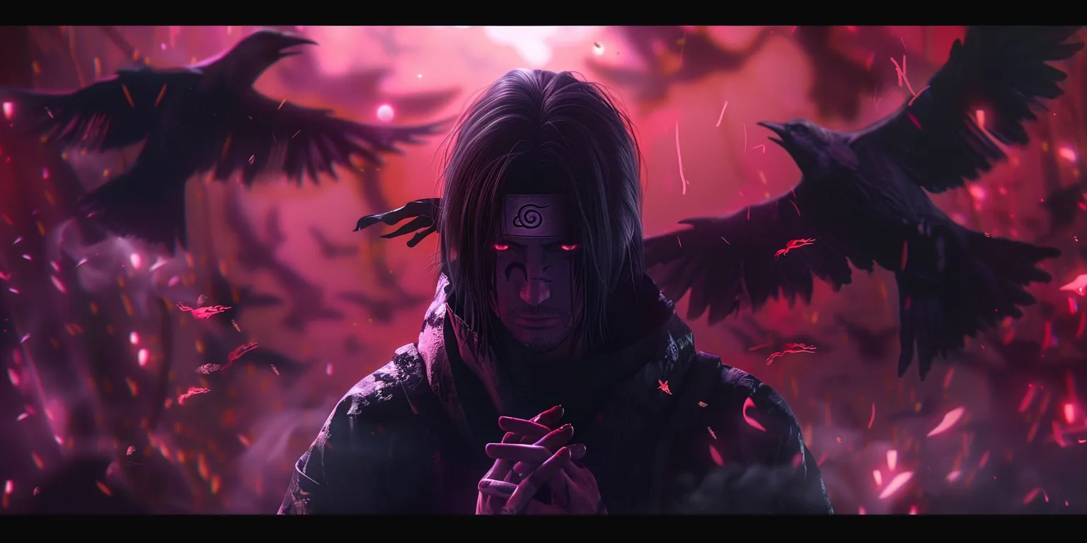 itachi wallpaper, wallpaper style, 4K  2:1