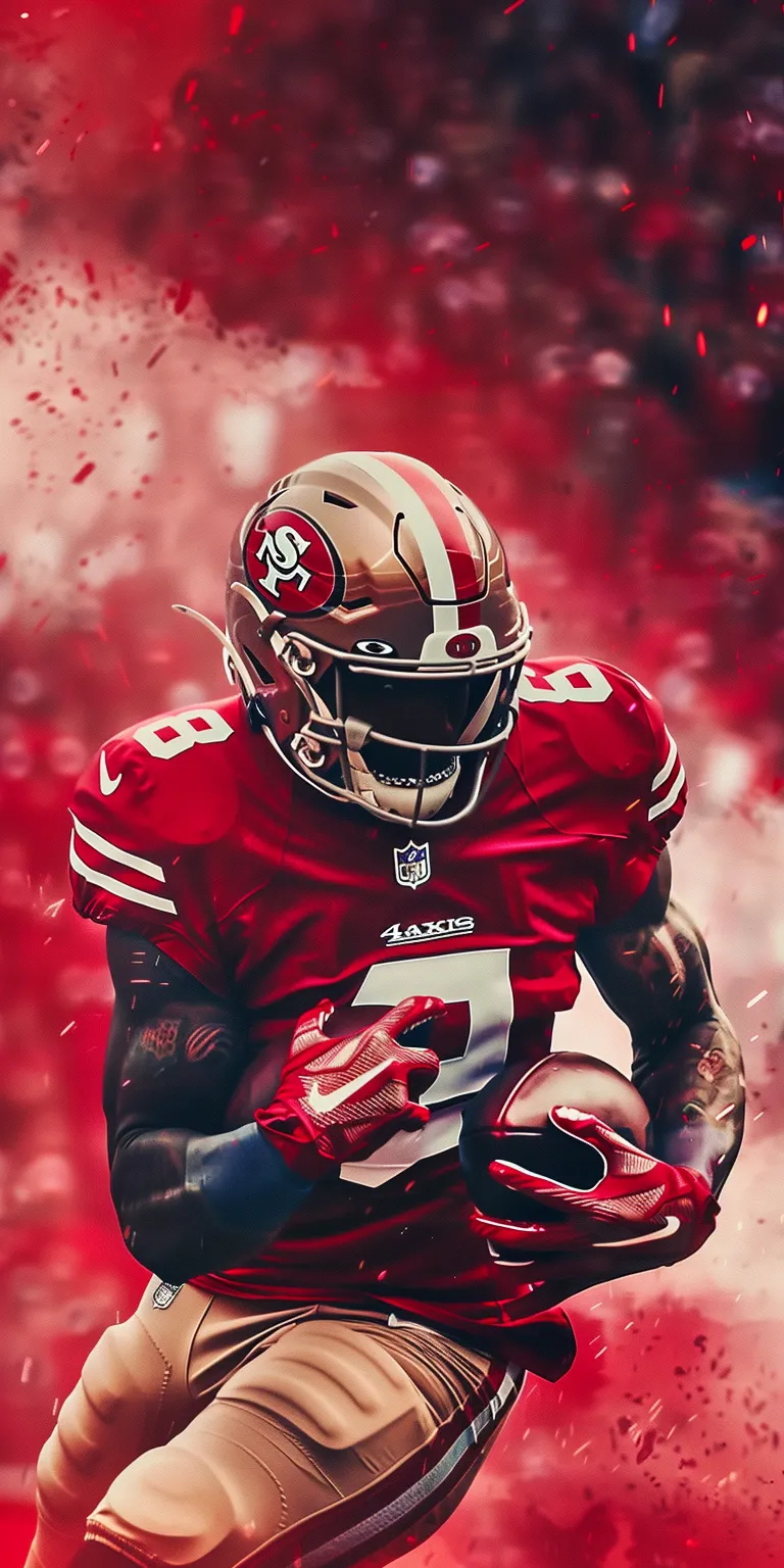 49ers wallpaper, style, 4K  1:2