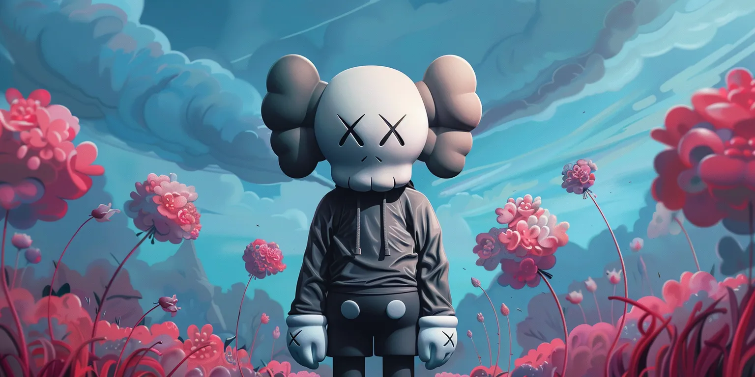 kaws wallpapers 4k, wallpaper style, 4K  2:1