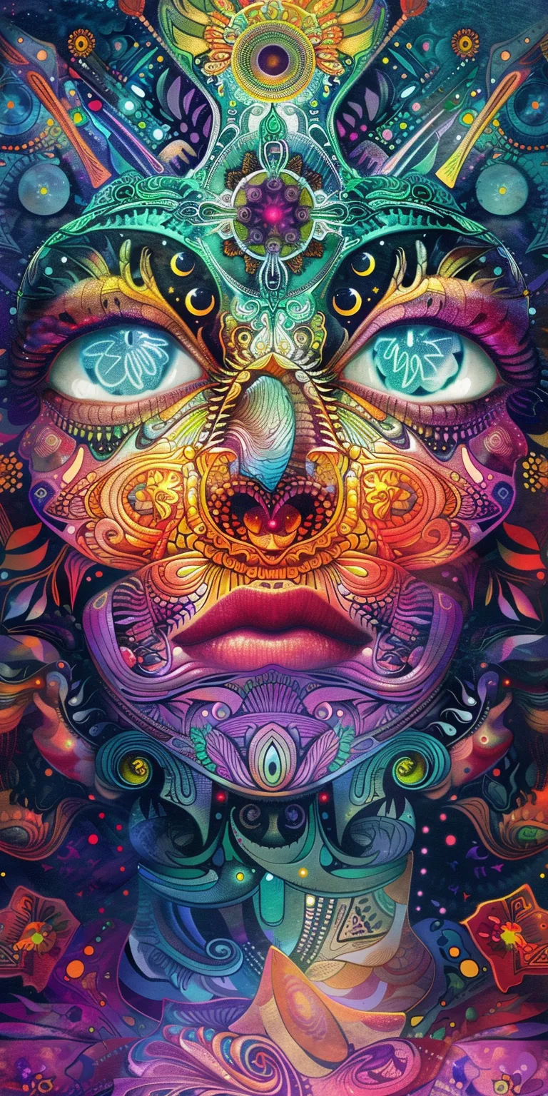 trippy wallpaper psychedelic, aura, illusion, mandala