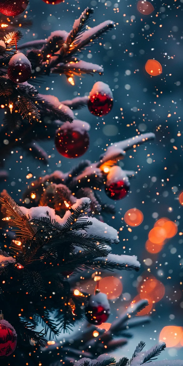 aesthetic christmas wallpaper, wallpaper style, 4K  1:2