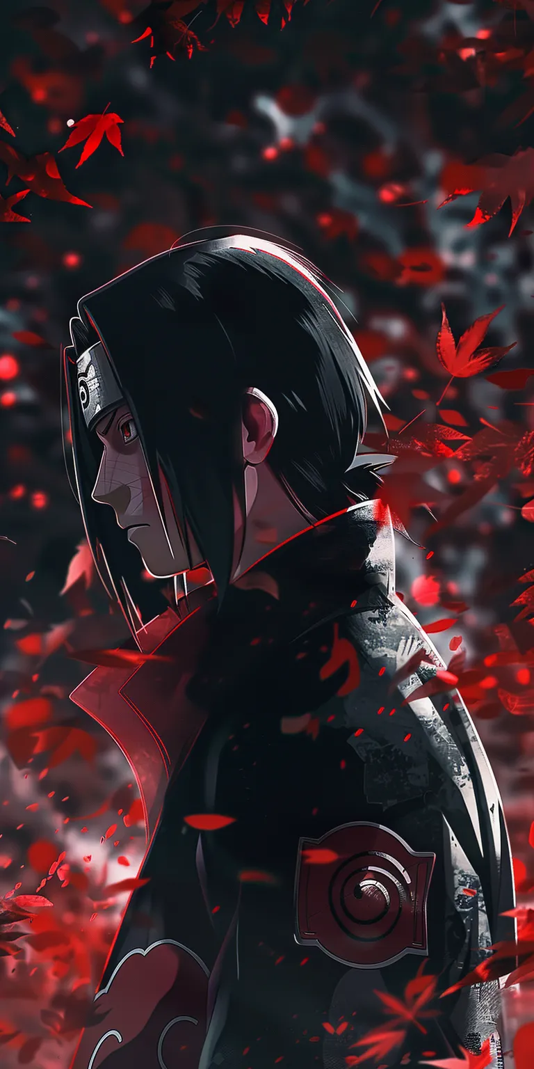 itachi wallpaper, wallpaper style, 4K  1:2