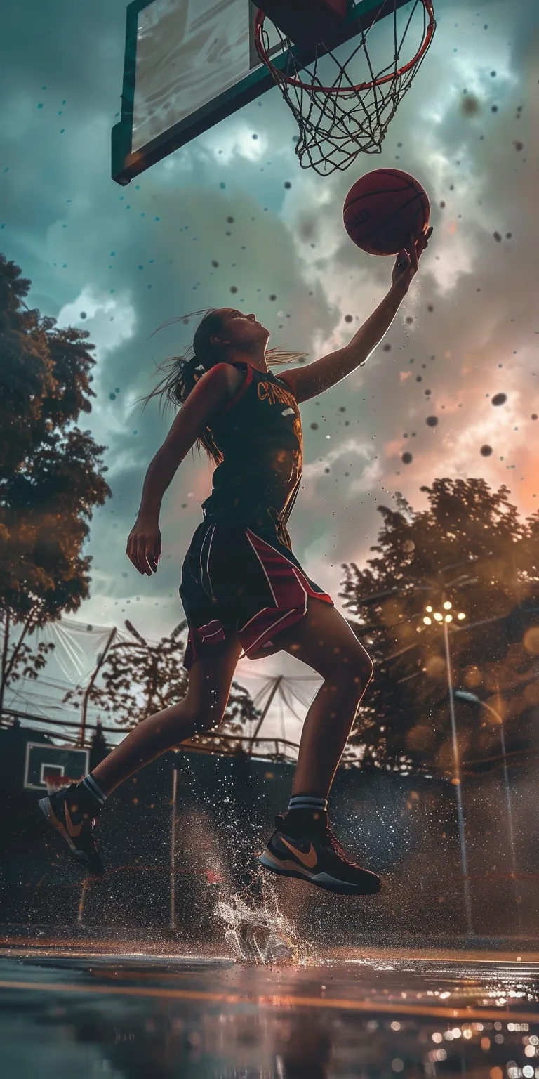 basketball wallpapers for girls, wallpaper style, 4K  1:2