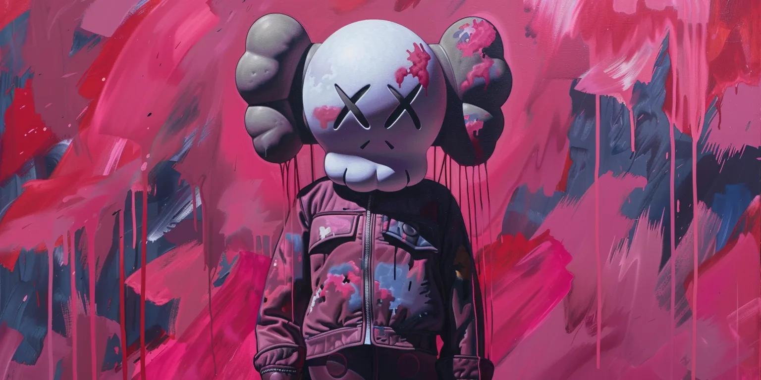 kaws wallpaper iphone, style, 4K  2:1