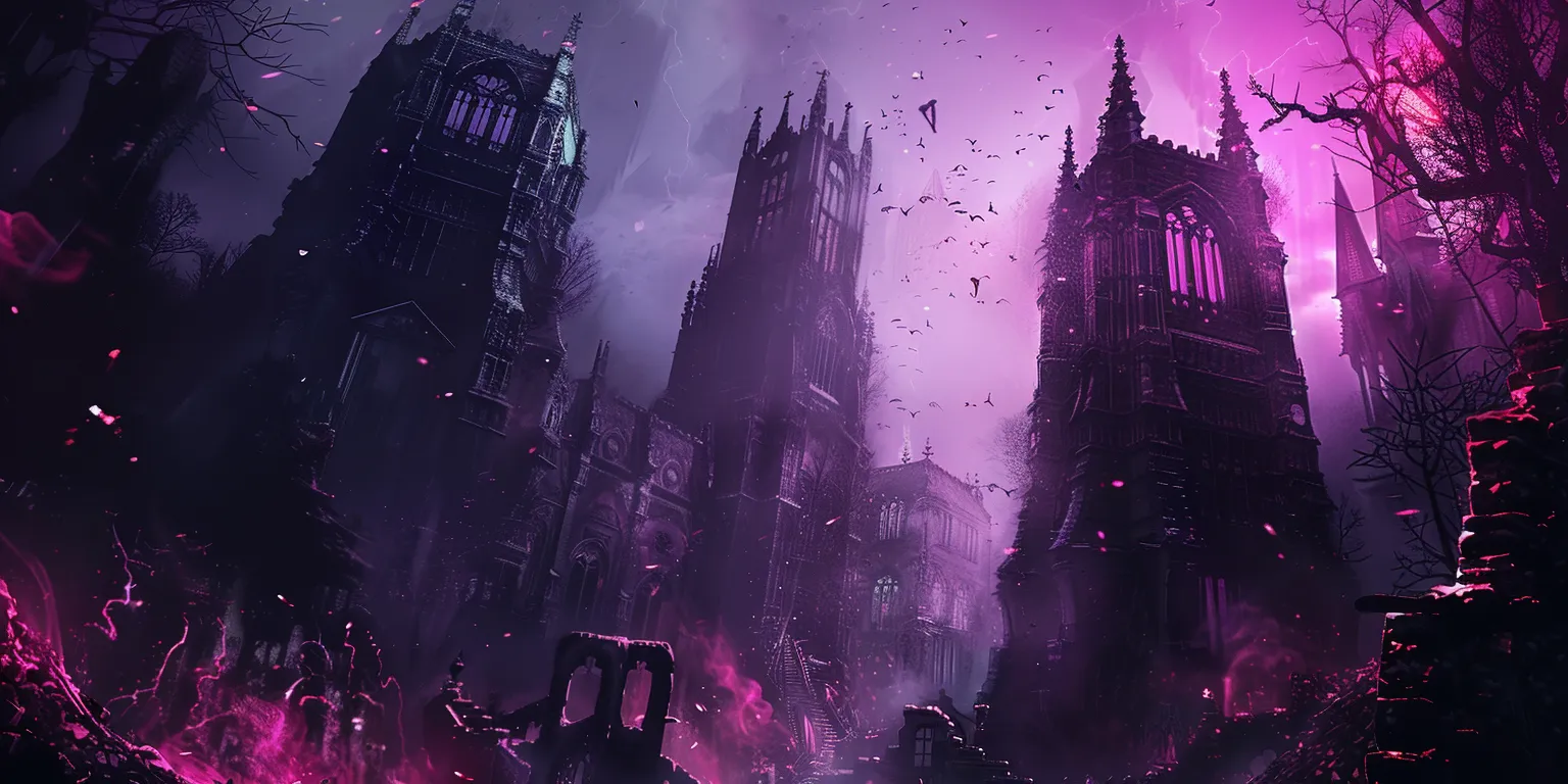 gothic wallpaper bloodborne, purple, cyberpunk, gothic, wall