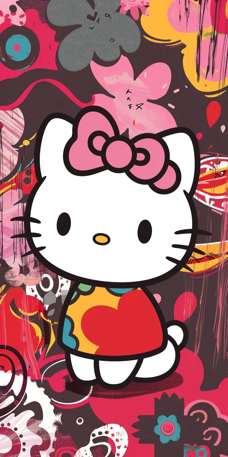 hello kitty wallpapers laptop, wallpaper style, 4K  1:2