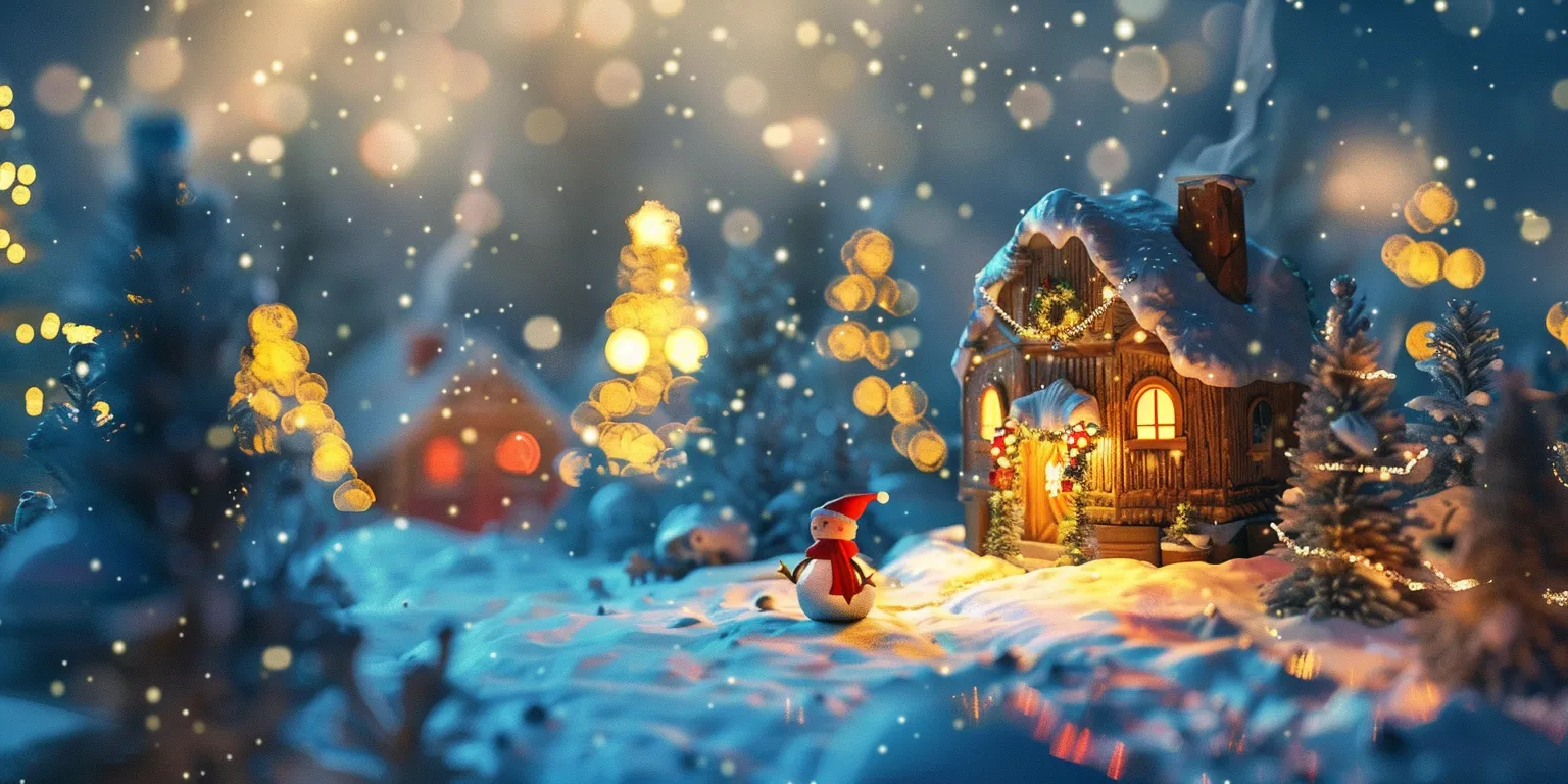 cute christmas wallpaper, wallpaper style, 4K  2:1