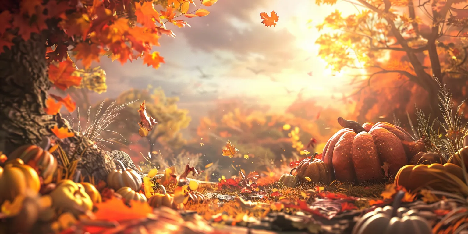 thanksgiving background, wallpaper style, 4K  2:1