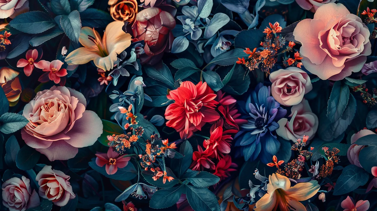 flower wallpaper, wallpaper style, 4K  16:9