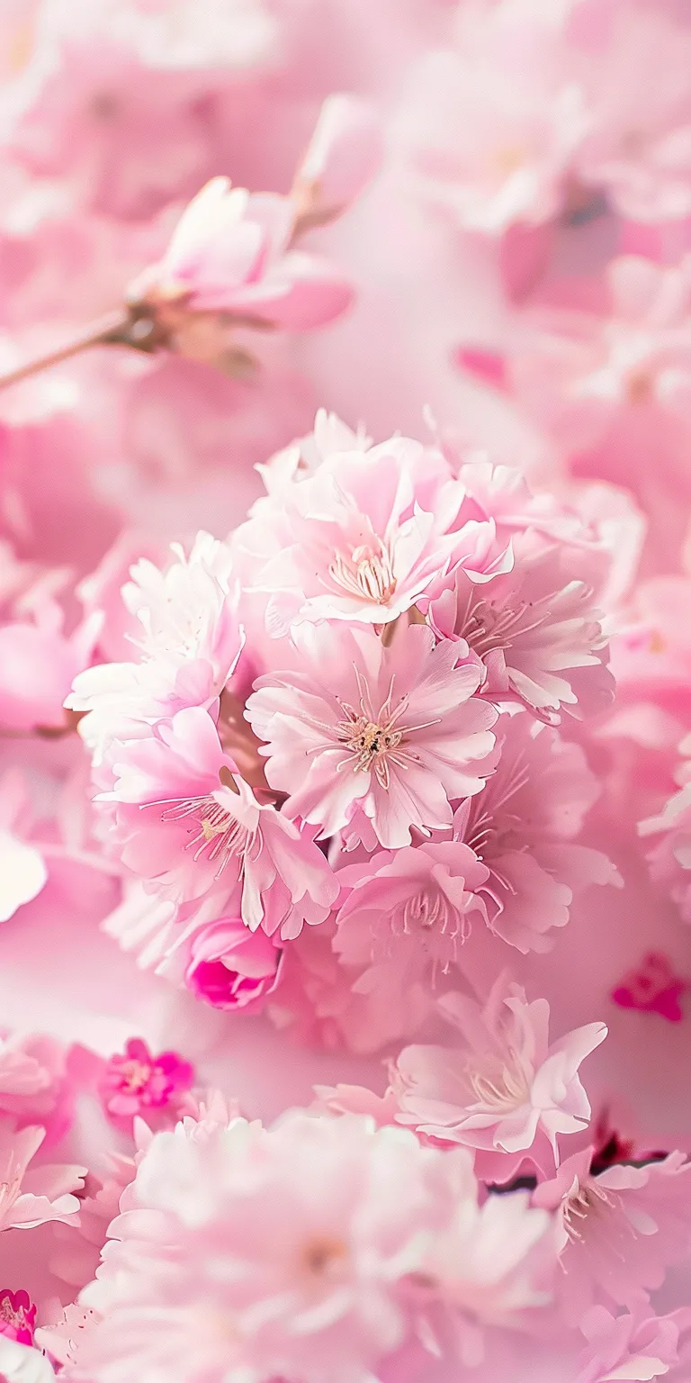 light pink wallpaper blossom, pink, flowers, wall, spring