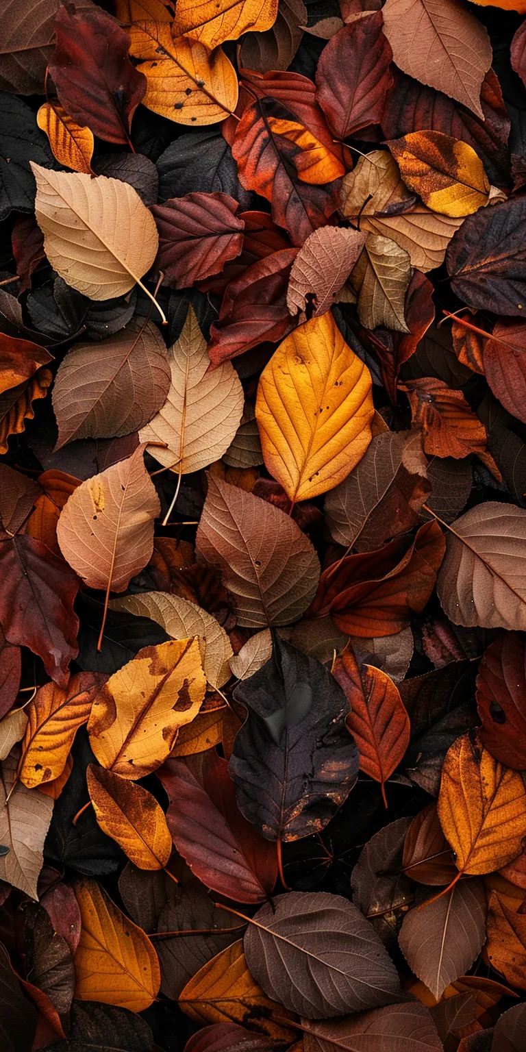 fall background, wallpaper style, 4K  1:2